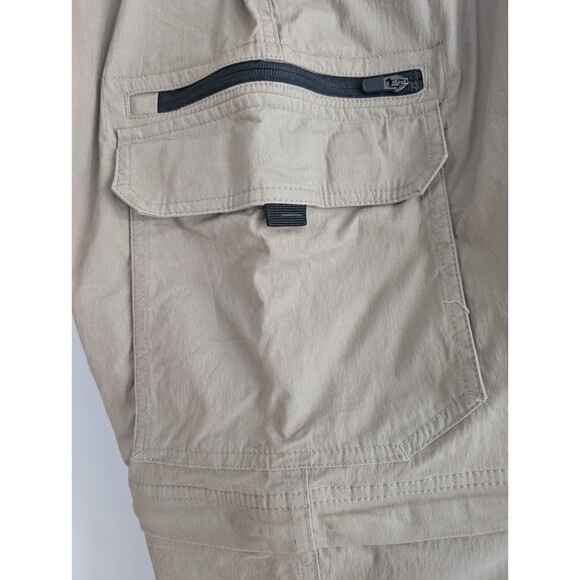 BC Clothing Convertible Hiking Cargo Pants Mens LX34 Beige Tactical Gorpcore - Picture 11 of 12
